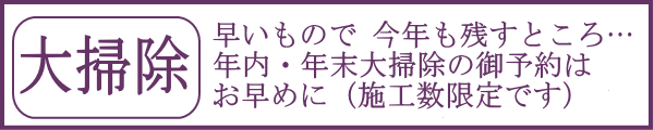 おそうじプロの大掃除代行サービス