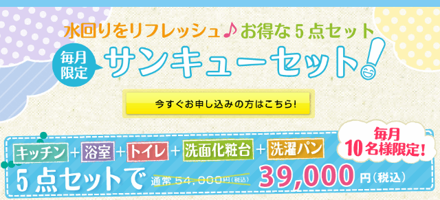 ハウスクリーニング（プロのお掃除）キャンペーン３９０００円ポッキリ♪